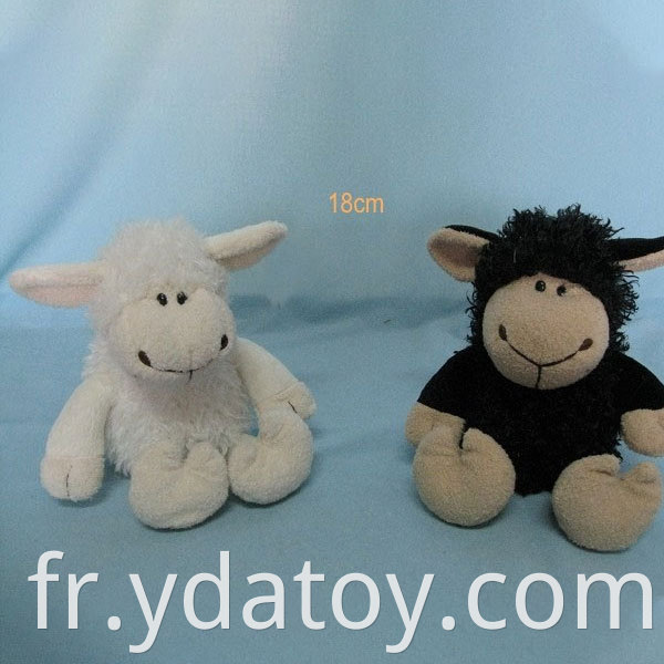 White plush sheep toys